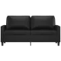 Sofá de 2 plazas de cuero sintético negro 140 cm de , Sofás - Ref: Foro24-359137, Precio: 200,86 €, Descuento: %