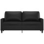 Sofá de 2 plazas de cuero sintético negro 140 cm de , Sofás - Ref: Foro24-359137, Precio: 217,49 €, Descuento: %