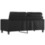 Zweiplätziges schwarzes Kunstledersofa, 140 cm. von , Sofas - Ref: Foro24-359137, Preis: 200,86 €, Rabatt: %