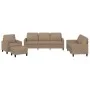 Juego de sofás con cojines 4 piezas cuero sintético capuchino de , Sofás - Ref: Foro24-3201407, Precio: 611,33 €, Descuento: %