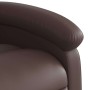 Sillón de masaje reclinable eléctrico cuero sintético marrón en Sillones | Comprar online en Foru.es