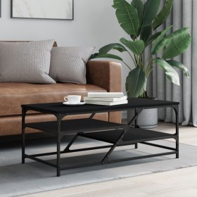 Mesa de centro de madera contrachapada negro 100x49x40 cm de , Mesas de centro - Ref: Foro24-835344, Precio: 45,92 €, Descuen...