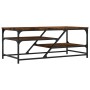 Mesa de centro madera de ingeniería roble ahumado 100x49x40 cm de , Mesas de centro - Ref: Foro24-835346, Precio: 49,56 €, De...