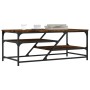 Mesa de centro madera de ingeniería roble ahumado 100x49x40 cm de , Mesas de centro - Ref: Foro24-835346, Precio: 49,56 €, De...