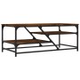 Mesa de centro madera de ingeniería roble ahumado 100x49x40 cm de , Mesas de centro - Ref: Foro24-835346, Precio: 49,56 €, De...