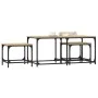 Stackable coffee tables set of 3, engineered wood in Sonoma oak. by , Coffee table - Ref: Foro24-835390, Price: 59,36 €, Disc...