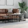 Mesas de centro apilables 3 pzas madera ingeniería gris Sonoma de , Mesas de centro - Ref: Foro24-835392, Precio: 61,92 €, De...