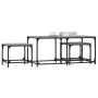Mesas de centro apilables 3 pzas madera ingeniería gris Sonoma de , Mesas de centro - Ref: Foro24-835392, Precio: 61,92 €, De...