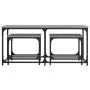 Mesas de centro apilables 3 pzas madera ingeniería gris Sonoma de , Mesas de centro - Ref: Foro24-835392, Precio: 61,92 €, De...