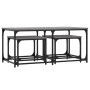 Mesas de centro apilables 3 pzas madera ingeniería gris Sonoma de , Mesas de centro - Ref: Foro24-835392, Precio: 62,09 €, De...