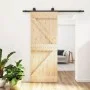 Puerta corredera con herrajes madera maciza de pino 70x210 cm de , Puertas - Ref: Foro24-3203044, Precio: 175,12 €, Descuento: %