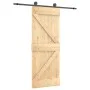 Puerta corredera con herrajes madera maciza de pino 70x210 cm de , Puertas - Ref: Foro24-3203044, Precio: 175,12 €, Descuento: %
