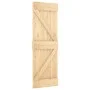 Puerta corredera con herrajes madera maciza de pino 70x210 cm de , Puertas - Ref: Foro24-3203044, Precio: 175,12 €, Descuento: %
