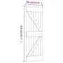 Puerta corredera con herrajes madera maciza de pino 70x210 cm de , Puertas - Ref: Foro24-3203044, Precio: 175,12 €, Descuento: %