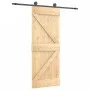 Puerta corredera con herrajes madera maciza de pino 85x210 cm de , Puertas - Ref: Foro24-3203059, Precio: 189,39 €, Descuento: %