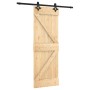 Puerta corredera con herrajes madera maciza de pino 70x210 cm de , Puertas - Ref: Foro24-3203122, Precio: 178,90 €, Descuento: %