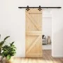 Puerta corredera con herrajes madera maciza de pino 70x210 cm de , Puertas - Ref: Foro24-3203136, Precio: 174,05 €, Descuento: %