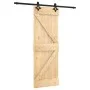 Puerta corredera con herrajes madera maciza de pino 70x210 cm de , Puertas - Ref: Foro24-3203136, Precio: 174,05 €, Descuento: %