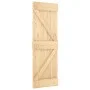 Puerta corredera con herrajes madera maciza de pino 70x210 cm de , Puertas - Ref: Foro24-3203136, Precio: 174,05 €, Descuento: %