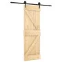 Sliding door with solid pine wood fittings 70x210 cm by , Doors - Ref: Foro24-3203197, Price: 159,57 €, Discount: %