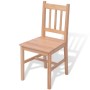 Conjunto de comedor 7 piezas madera de pino de vidaXL, muebles para cocinas y comedores - Ref: Foro24-242960, Precio: 460,85 ...