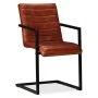 Sillas de comedor 4 unidades cuero auténtico marrón de , Sillas de comedor - Ref: Foro24-275238, Precio: 671,76 €, Descuento: %