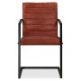 Sillas de comedor 4 unidades cuero auténtico marrón de , Sillas de comedor - Ref: Foro24-275238, Precio: 685,50 €, Descuento: %
