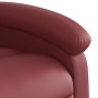 Sillón de masaje reclinable de cuero artificial rojo tinto en Sillones | Comprar online en Foru.es