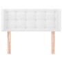 Cabecero de cuero sintético blanco 83x16x78/88 cm de , Cabeceros y pies de cama - Ref: Foro24-3118841, Precio: 46,38 €, Descu...