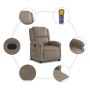 Sillón reclinable de masaje eléctrico cuero sintético capuchino en Sillones | Comprar online en Foru.es