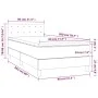 Box spring bed and LED mattress white synthetic leather 80x200 cm by , Beds and slatted bases - Ref: Foro24-3134190, Price: 3...
