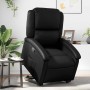 Sillón reclinable elevable cuero artificial negro en Sillones | Comprar online en Foru.es