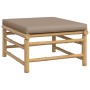 Set de muebles de jardín 3 piezas bambú y cojines gris taupe de , Conjuntos de jardín - Ref: Foro24-3155140, Precio: 350,57 €...
