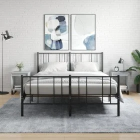 Mesitas noche 2 uds madera ingeniería gris hormigón 40x35x50 cm de , Mesitas de noche - Ref: Foro24-830741, Precio: 46,91 €, ...