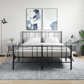 Mesitas noche 2 uds madera ingeniería gris hormigón 40x35x50 cm de , Mesitas de noche - Ref: Foro24-830741, Precio: 55,78 €, ...