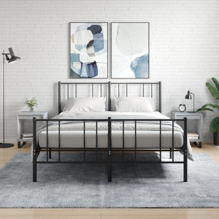 Mesitas noche 2 uds madera ingeniería gris hormigón 40x35x50 cm de , Mesitas de noche - Ref: Foro24-830741, Precio: 55,78 €, ...
