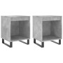 Mesitas noche 2 uds madera ingeniería gris hormigón 40x35x50 cm de , Mesitas de noche - Ref: Foro24-830741, Precio: 55,78 €, ...
