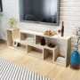 Mueble para TV en forma de L color roble de vidaXL, Muebles TV - Ref: Foro24-243065, Precio: 117,61 €, Descuento: %