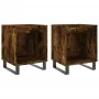 Mesitas noche 2 uds madera ingeniería roble ahumado 40x35x50 cm de , Mesitas de noche - Ref: Foro24-830743, Precio: 46,66 €, ...