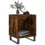 Mesitas noche 2 uds madera ingeniería roble ahumado 40x35x50 cm de , Mesitas de noche - Ref: Foro24-830743, Precio: 47,06 €, ...