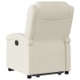 Sillón reclinable elevable cuero artificial color crema en Sillones | Comprar online en Foru.es