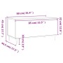 Mesa de centro madera contrachapada gris hormigón 90x44,5x45 cm de , Mesas de centro - Ref: Foro24-830968, Precio: 67,83 €, D...