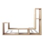 Mueble para TV en forma de L color roble de vidaXL, Muebles TV - Ref: Foro24-243065, Precio: 117,61 €, Descuento: %