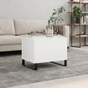 Mesa de centro madera contrachapada blanco 60x44,5x45 cm de , Mesas de centro - Ref: Foro24-830956, Precio: 70,65 €, Descuent...