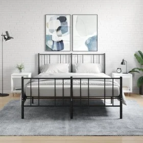 Mesitas de noche 2 uds madera de ingeniería blanco 40x35x50 cm de , Mesitas de noche - Ref: Foro24-830717, Precio: 46,17 €, D...