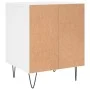 Mesitas de noche 2 uds madera de ingeniería blanco 40x35x50 cm de , Mesitas de noche - Ref: Foro24-830717, Precio: 46,17 €, D...