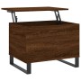 Mesa de centro madera contrachapada roble marrón 60x44,5x45 cm de , Mesas de centro - Ref: Foro24-830963, Precio: 55,31 €, De...