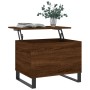Mesa de centro madera contrachapada roble marrón 60x44,5x45 cm de , Mesas de centro - Ref: Foro24-830963, Precio: 55,31 €, De...