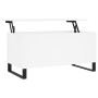Mesa de centro madera contrachapada blanco 90x44,5x45 cm de , Mesas de centro - Ref: Foro24-830980, Precio: 67,12 €, Descuent...