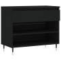 Mueble zapatero madera contrachapada negro 70x36x60 cm de , Zapateros y organizadores de calzado - Ref: Foro24-831429, Precio...